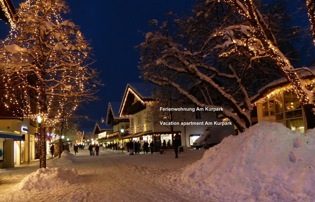 Ferienwohnung Am Kurpark -Wohnung 2,90Qm- Garmisch-Partenkirchen Ngoại thất bức ảnh